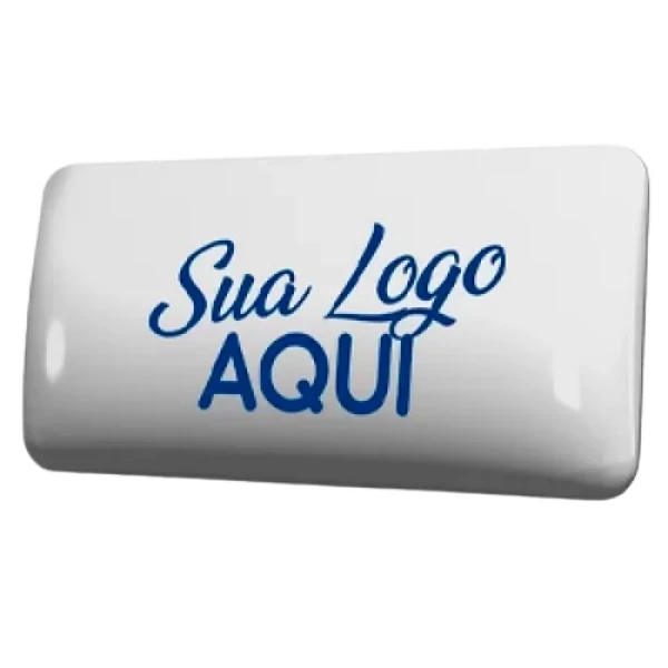 500 unidades 5x2cm - Adesivo Resinado Personalizado - Não Amarela!